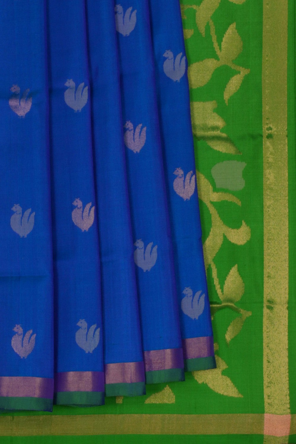 Image of Uppada Blue Silk Saree