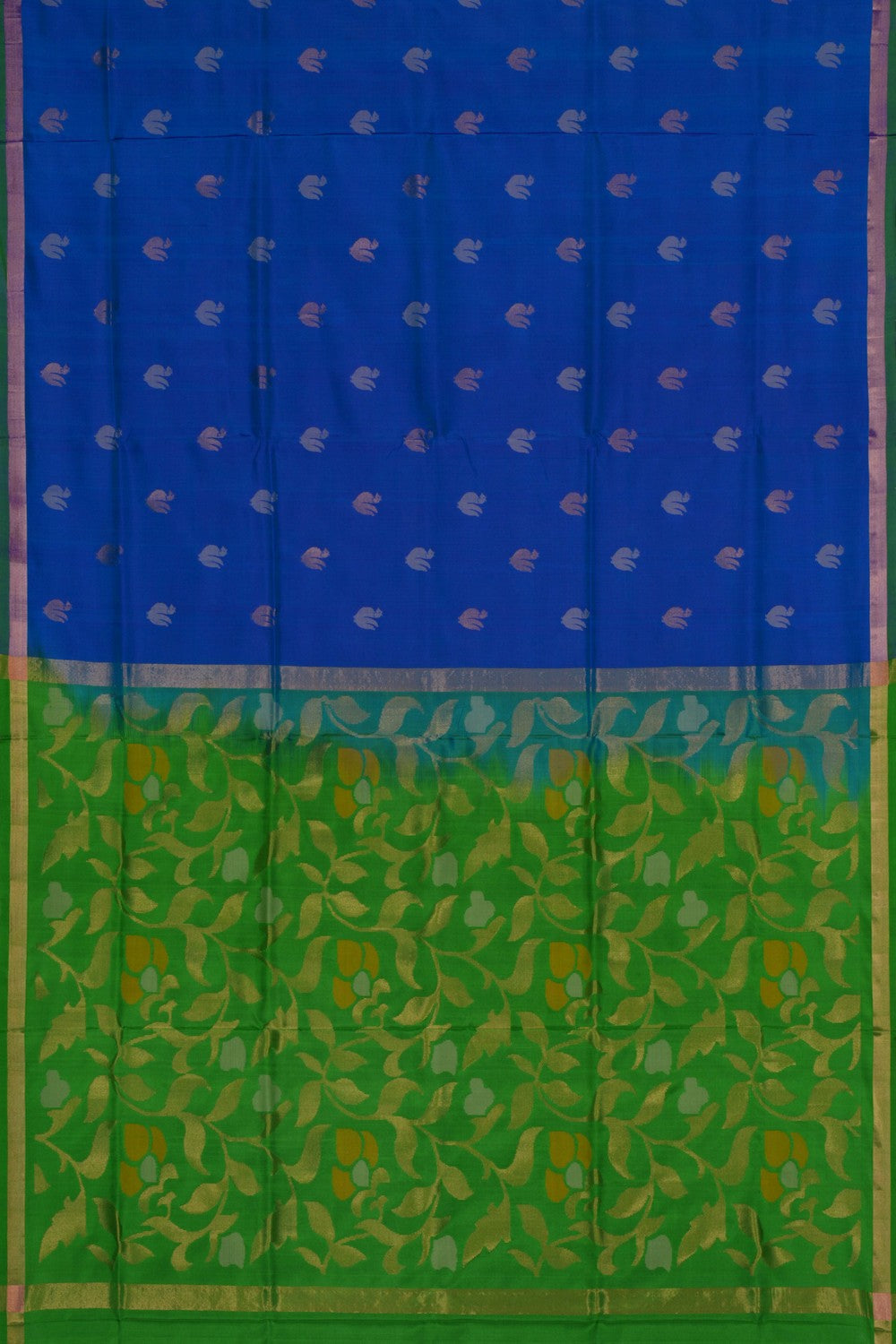 Image of Uppada Blue Silk Saree