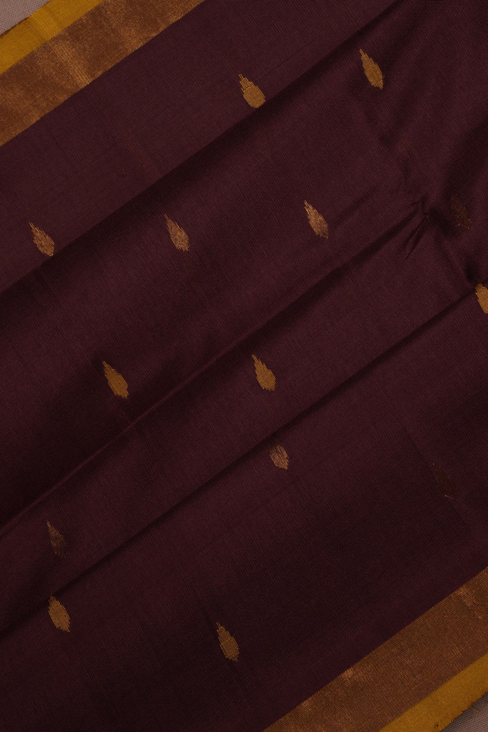 Image of Uppada Brown Silk Saree