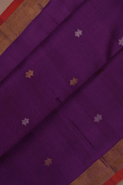 Image of Uppada Violet Silk Saree