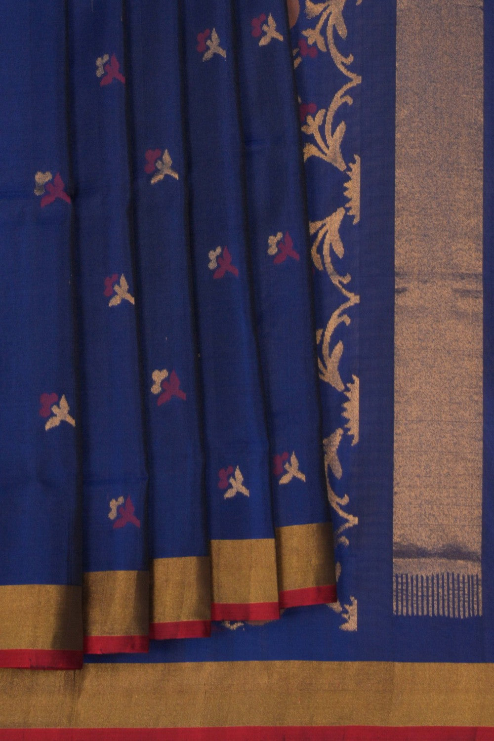 Image of Uppada Silk Indigo Blue Saree