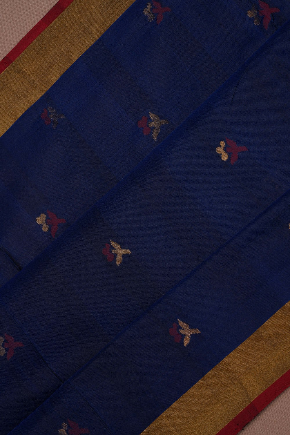 Image of Uppada Silk Indigo Blue Saree