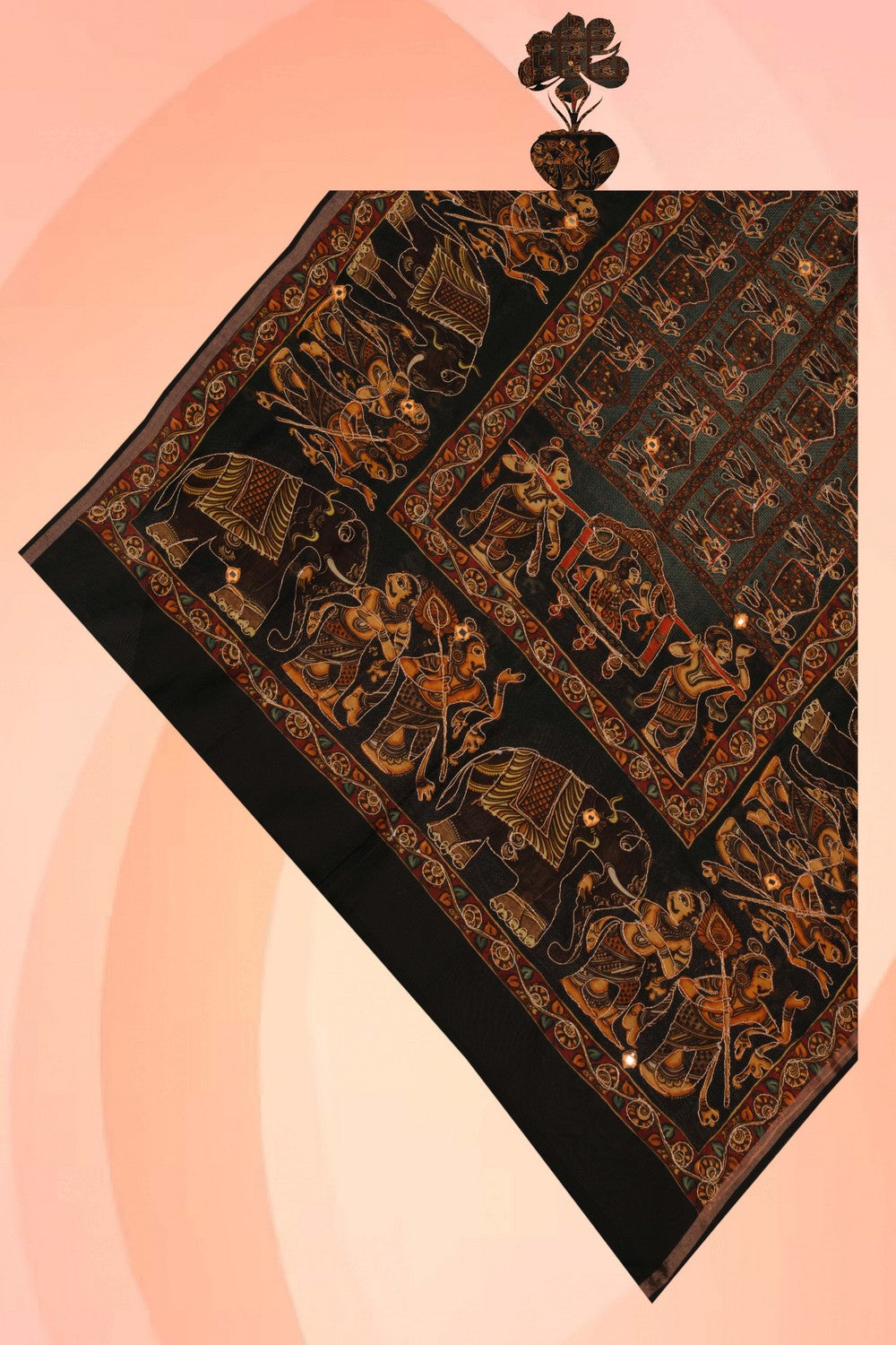 Image of Chanderi Embroidery Dupatta