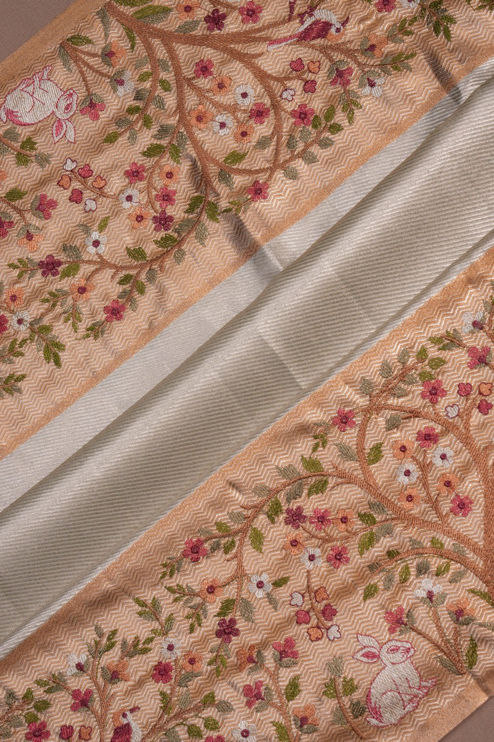 A Beautiful Self Brocade Embroidery Saree