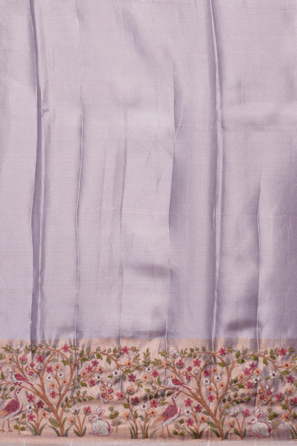 Image of A Beautiful Self Brocade Embroidery Saree