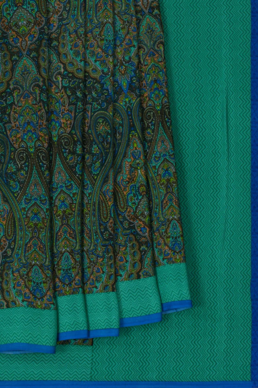 Image of A Printed Crepe Silk Saree