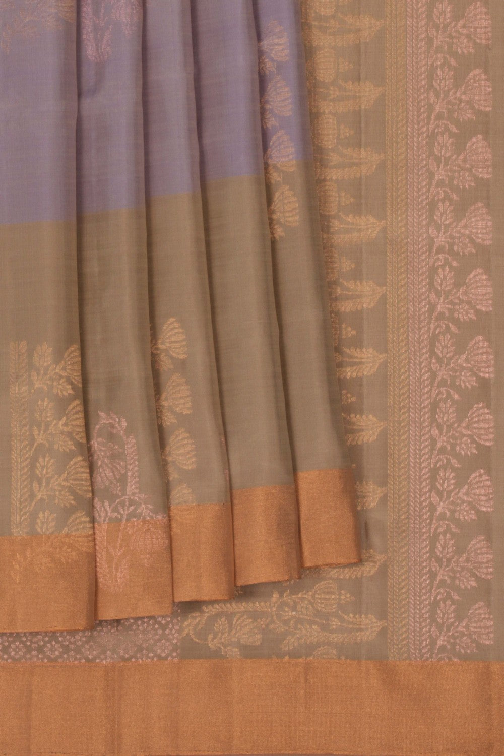 Image of South Silk Lavender Purple Saree