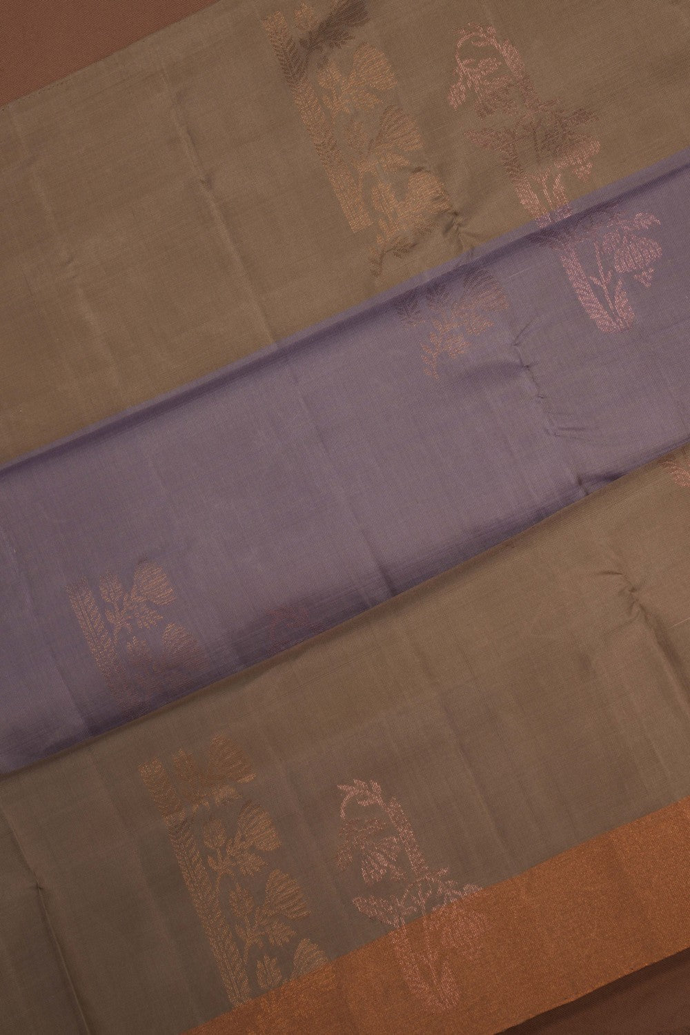 Image of South Silk Lavender Purple Saree