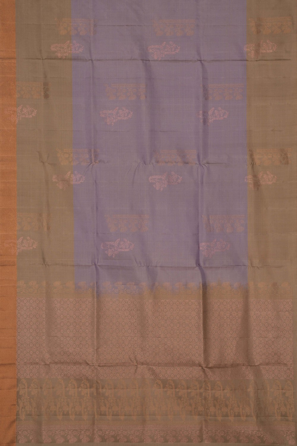 Image of South Silk Lavender Purple Saree