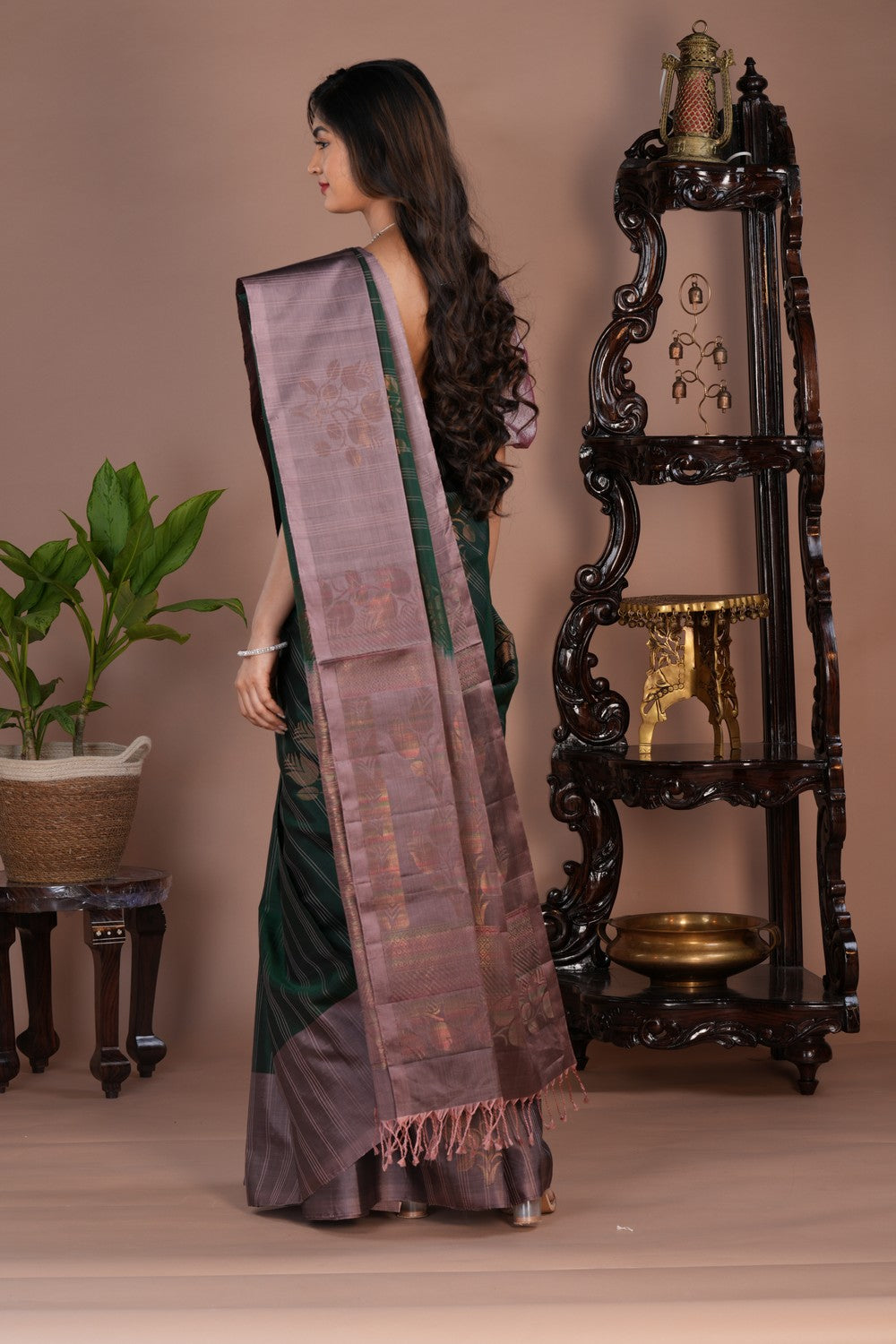 Image of South Silk Green Saree