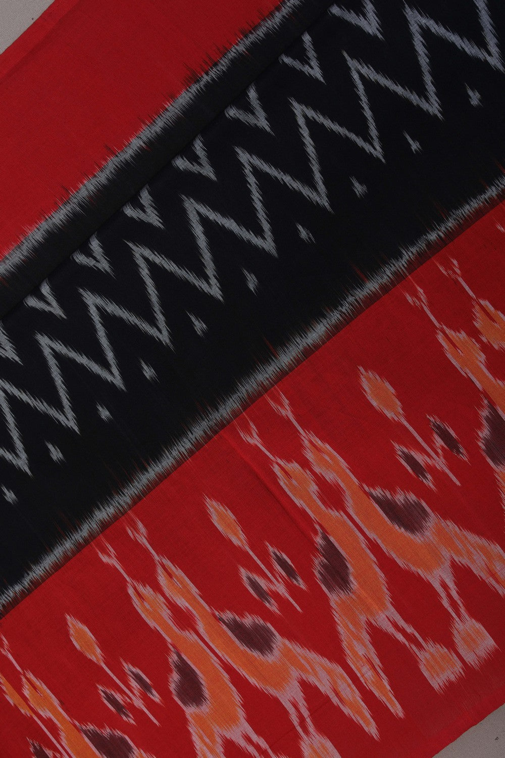 Image of Pochampally Ikat Black Saree