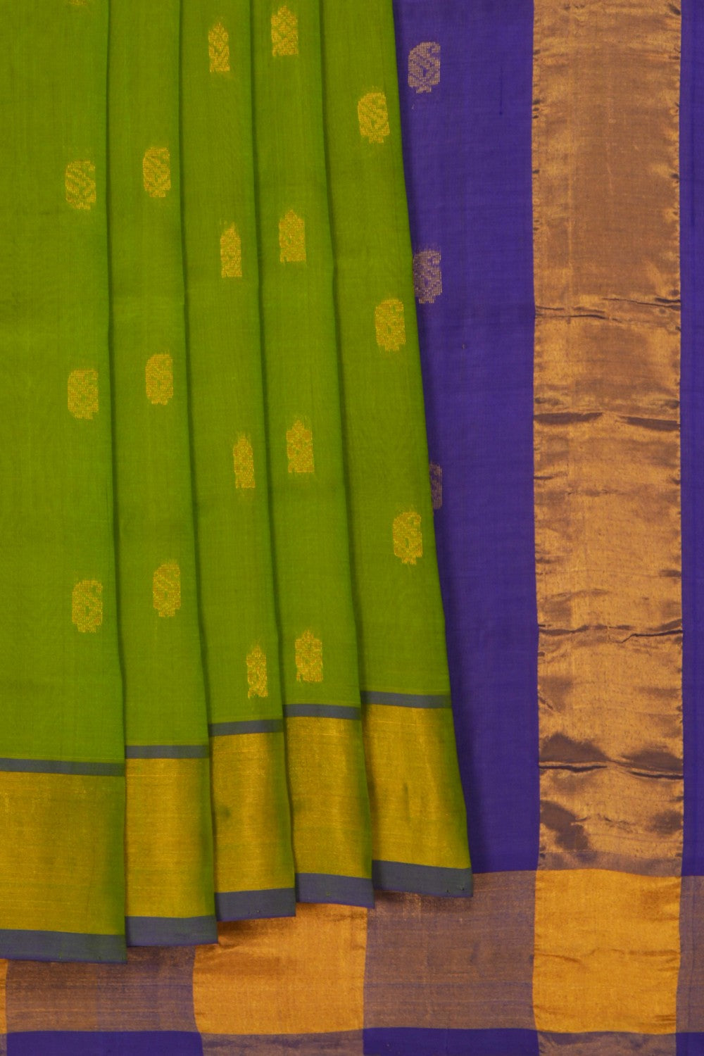 Image of South Cotton Silk Green Saree