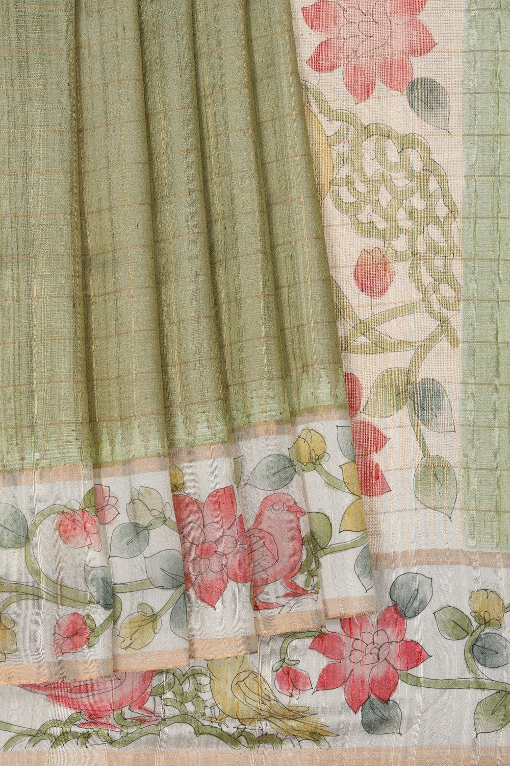 A Pichwai Art Dupion Saree