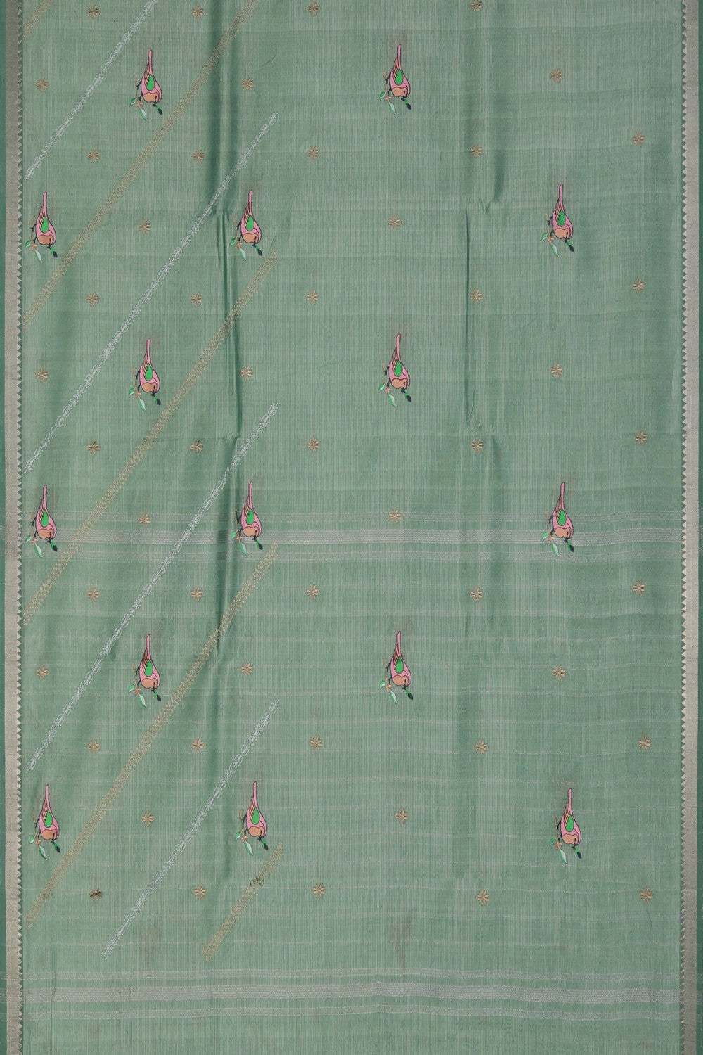 Mangalgiri Silk Embroidery Saree