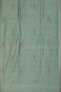 Image of Mangalgiri Silk Embroidery Saree