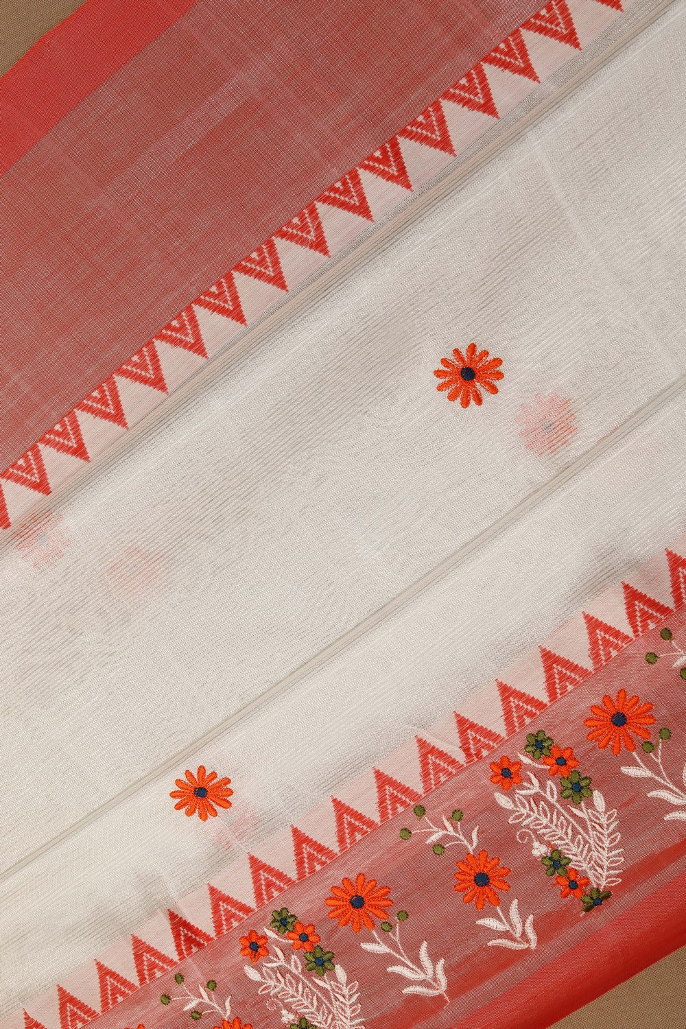 Mangalgiri Silk Embroidery Saree