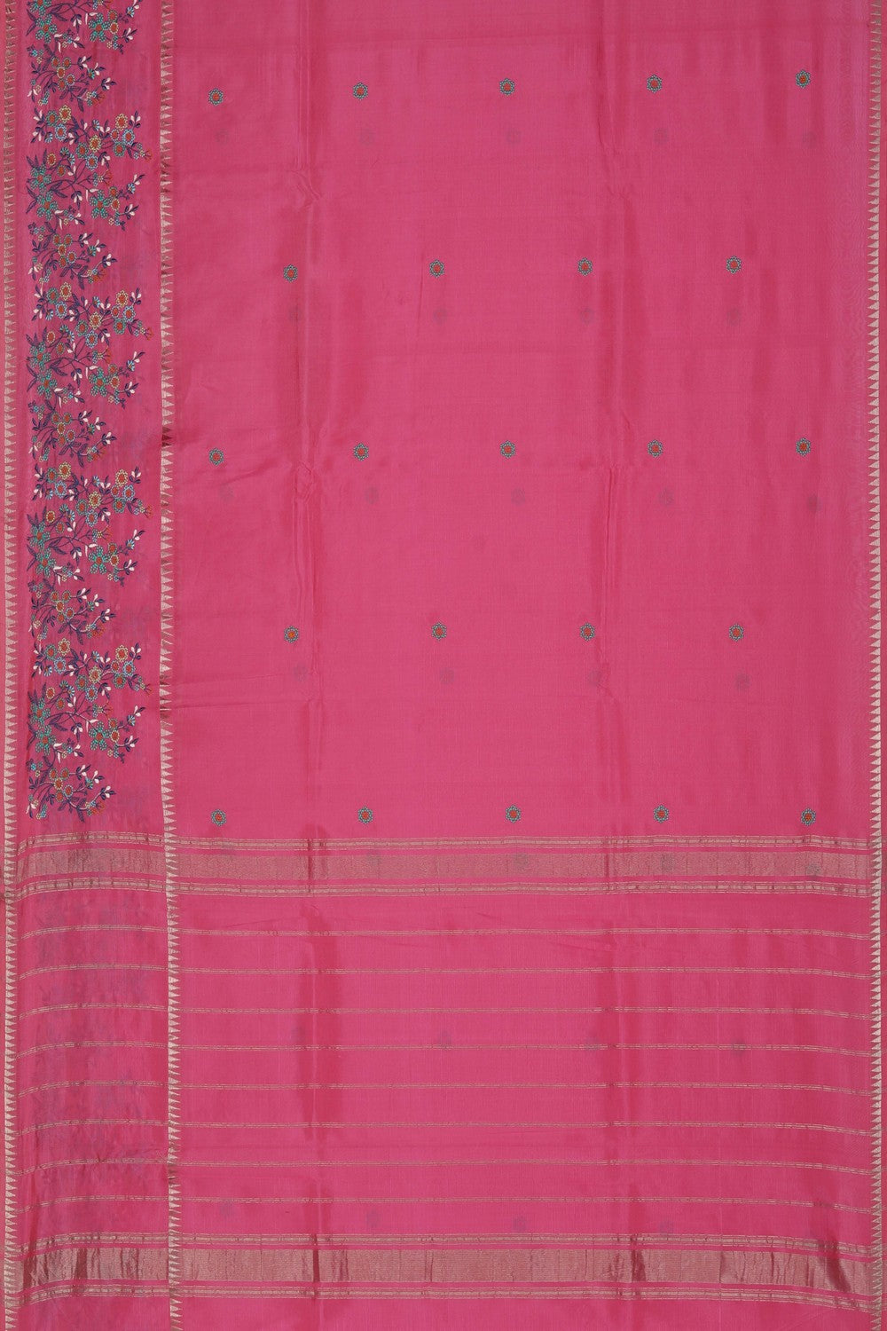 Mangalgiri Silk Embroidery Saree