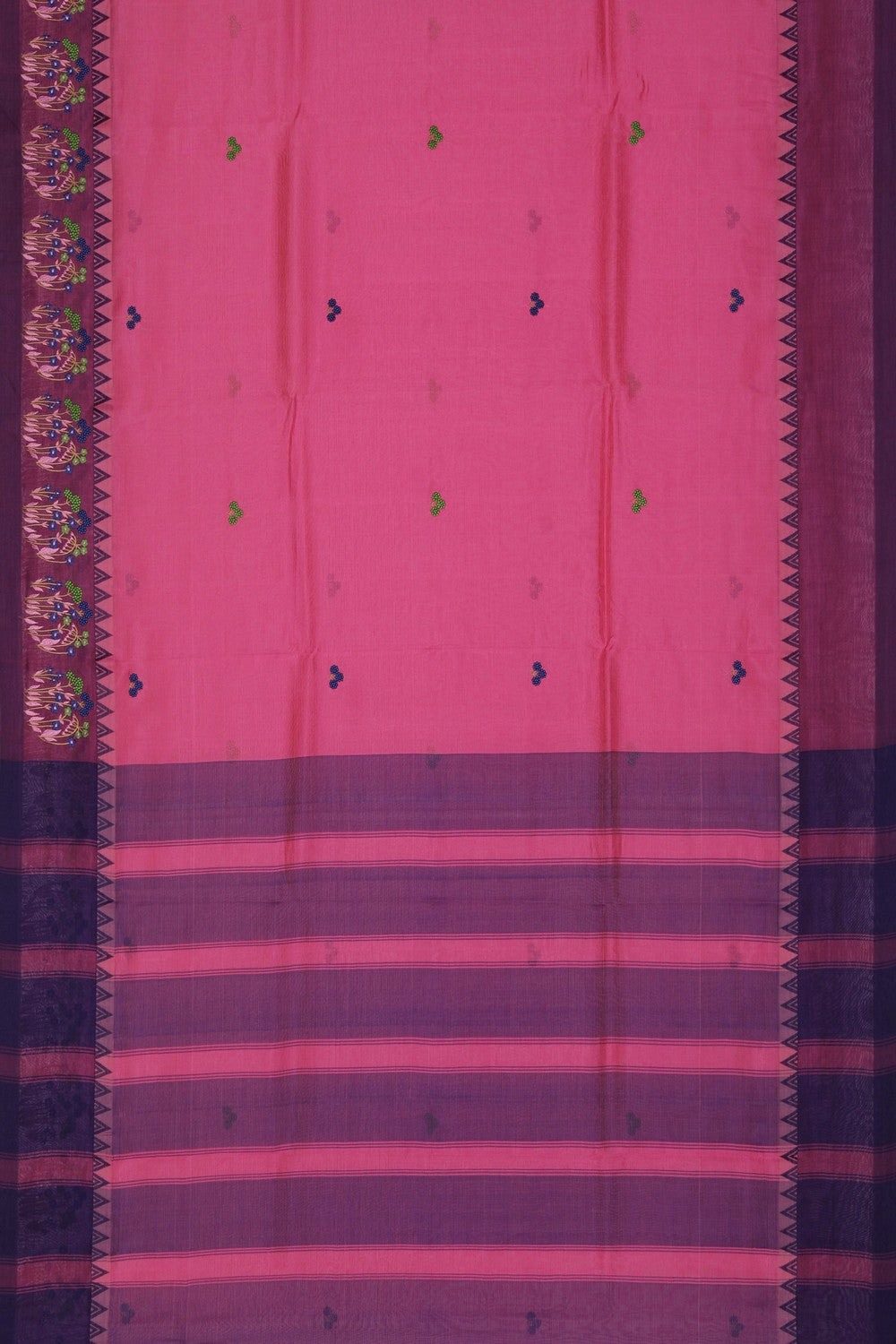 Image of Mangalgiri Silk Embroidery Saree