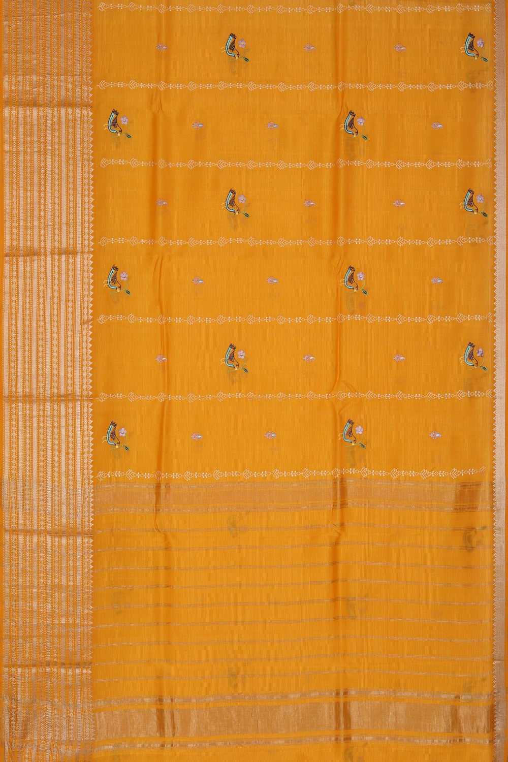 Mangalgiri Silk Embroidery Saree