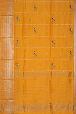 Image of Mangalgiri Silk Embroidery Saree