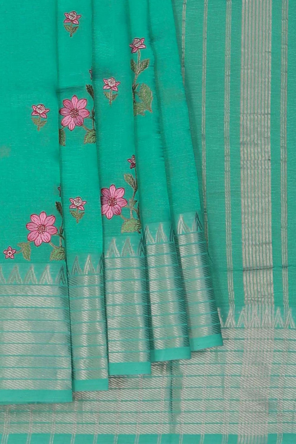 Mangalgiri Silk Embroidery Saree