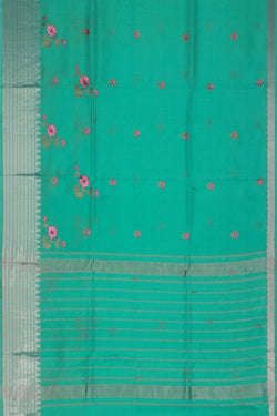 Image of Mangalgiri Silk Embroidery Saree
