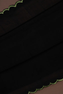Image of Mangalgiri Silk Black Saree