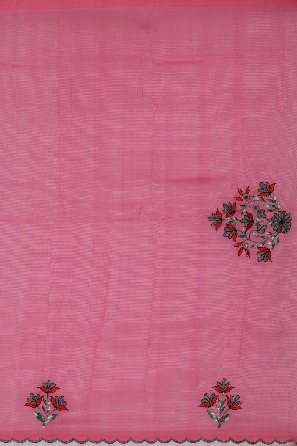 Mangalgiri Silk Grey Saree