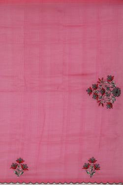 Image of Mangalgiri Silk Grey Saree