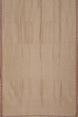 Image of Mangalgiri Silk Beige Saree