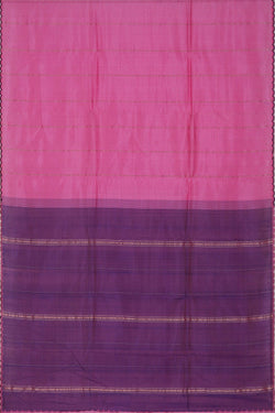 Image of Mangalgiri Silk Lotus Pink Saree