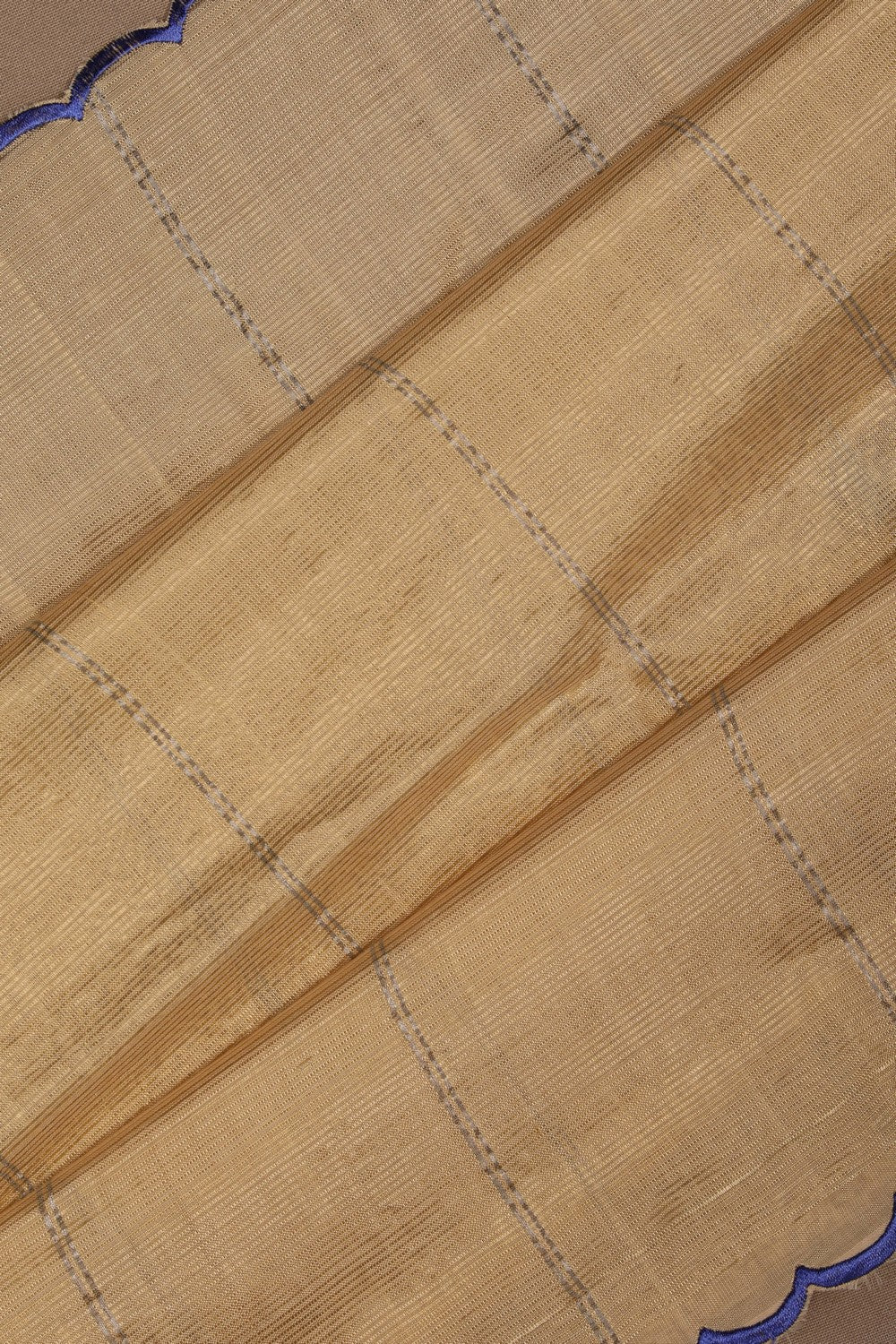 Image of Mangalgiri Silk Beige Saree