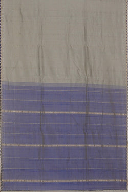 Image of Mangalgiri Silk Grey Saree