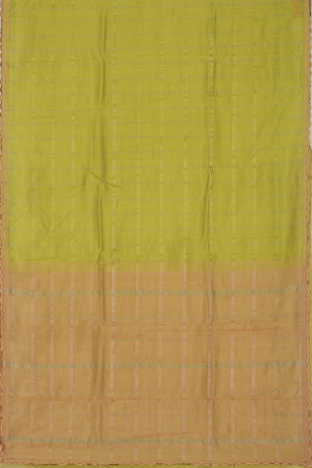 Mangalgiri Silk Spring Green Saree