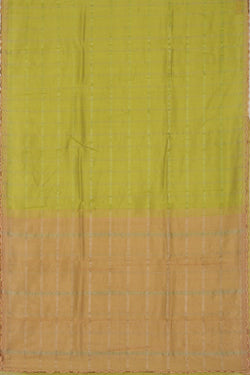 Image of Mangalgiri Silk Spring Green Saree