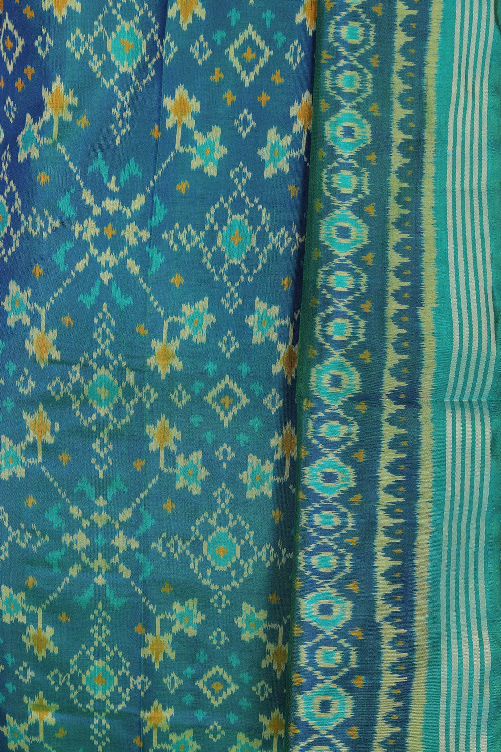 Image of Rajkot Patola Silk Unstitched Suit With Dupatta (3 Pcs Set)