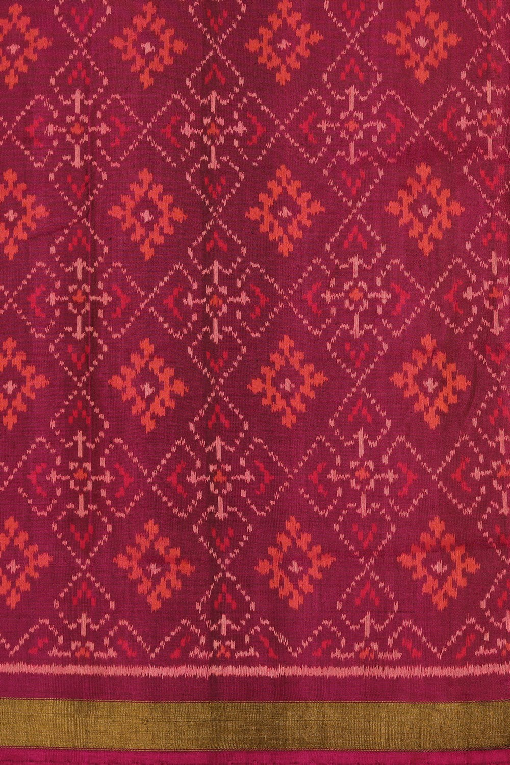 Image of Rajkot Patola Silk Unstitched Suit With Dupatta (3 Pcs Set)