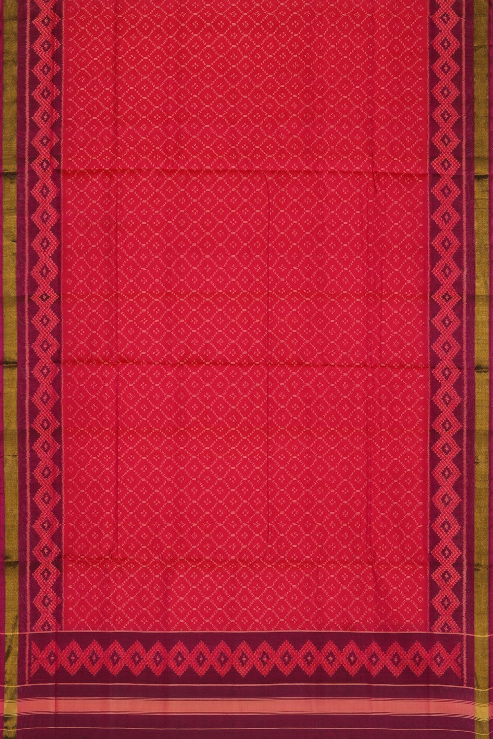 Image of Rajkot Patola Silk Unstitched Suit With Dupatta (3 Pcs Set)