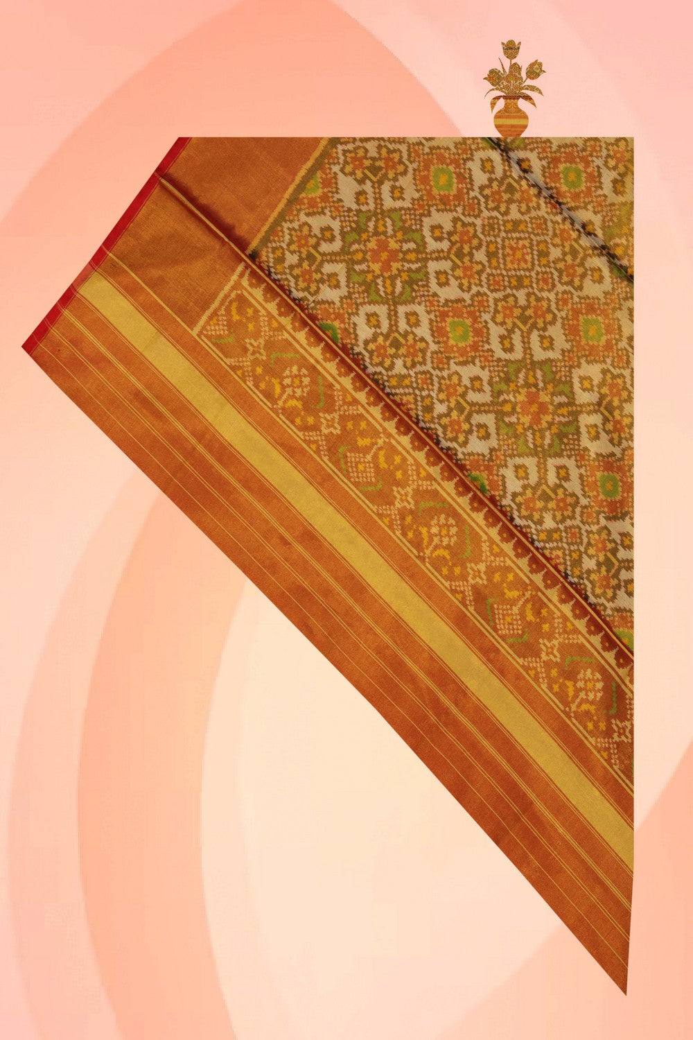 Rajkot Patola Gold Tissue Dupatta