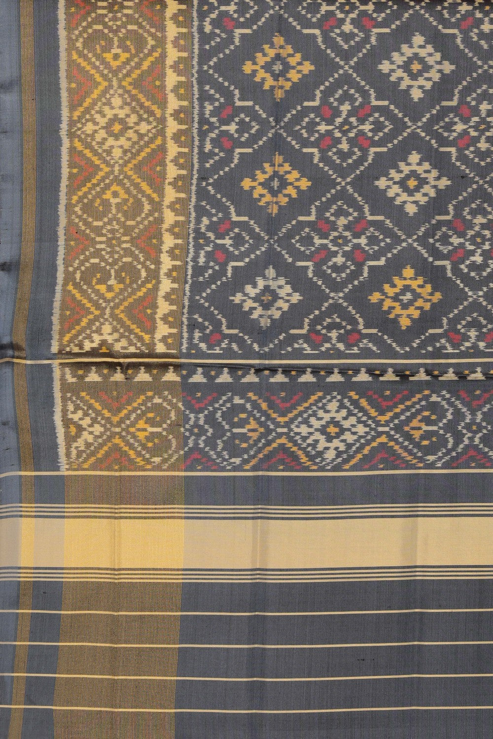 Image of Rajkot Patola Grey Dupatta