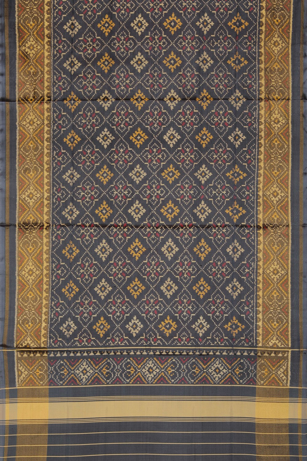 Image of Rajkot Patola Grey Dupatta