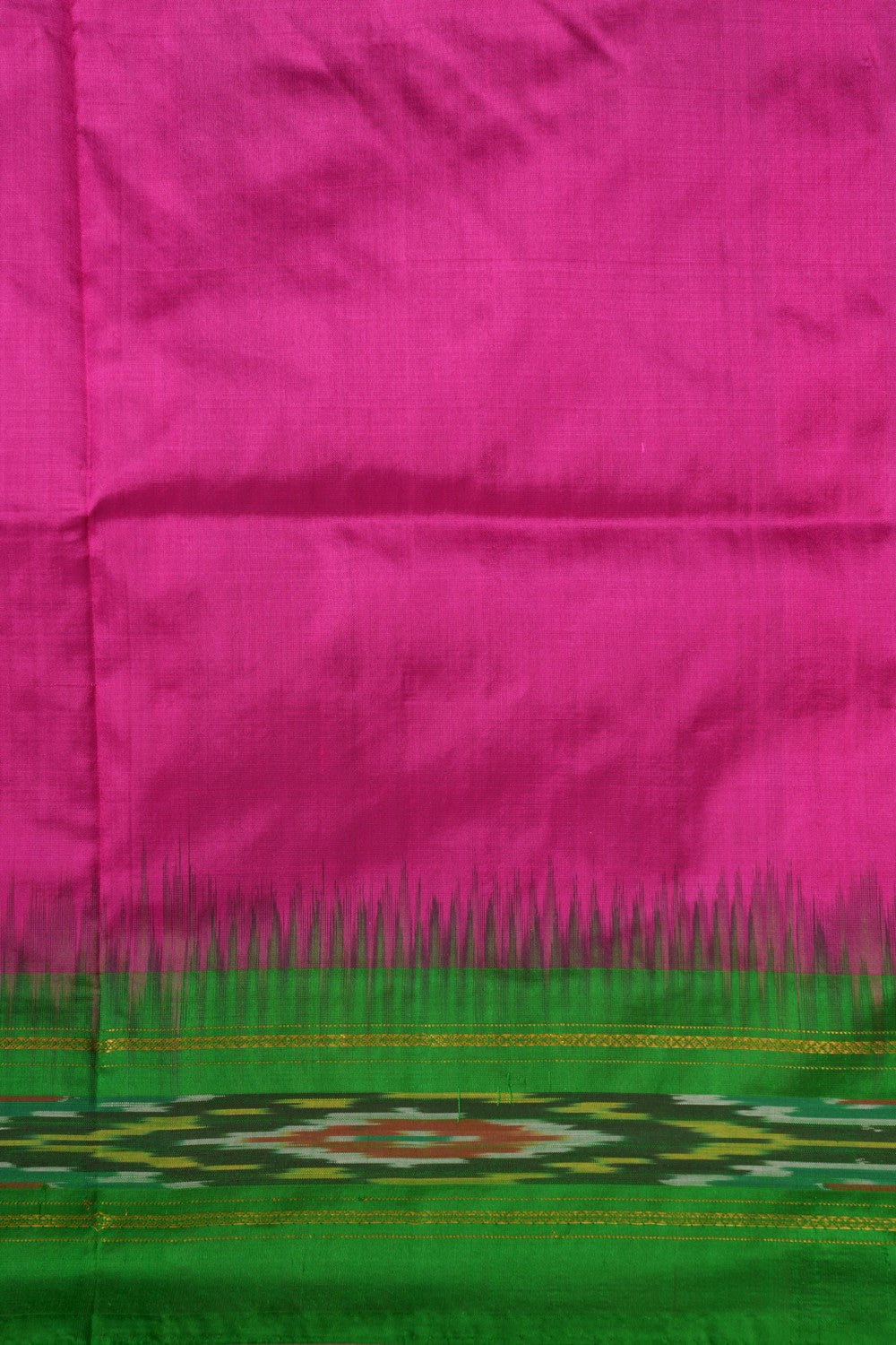 Pochampally Ikat Silk Pink Saree