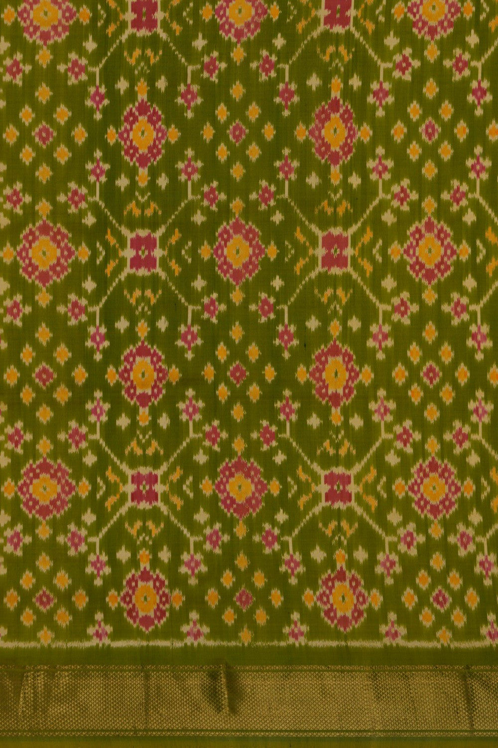 Image of A Pochampally Kalamkari printed saree