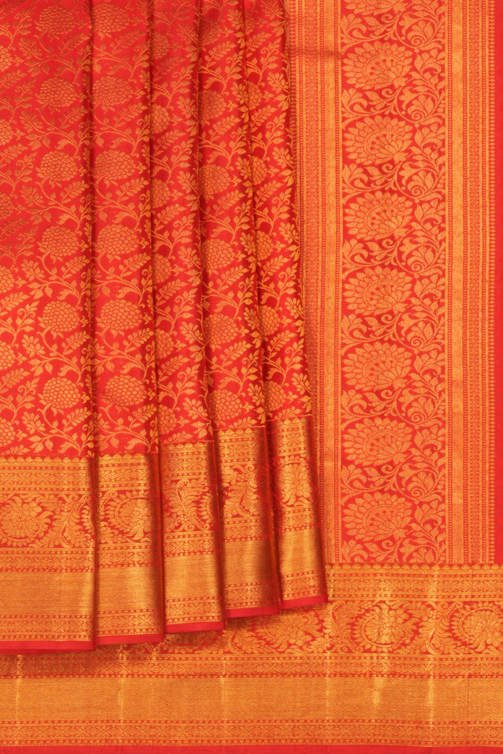 Image of Kanchipattu Brocade Red Saree