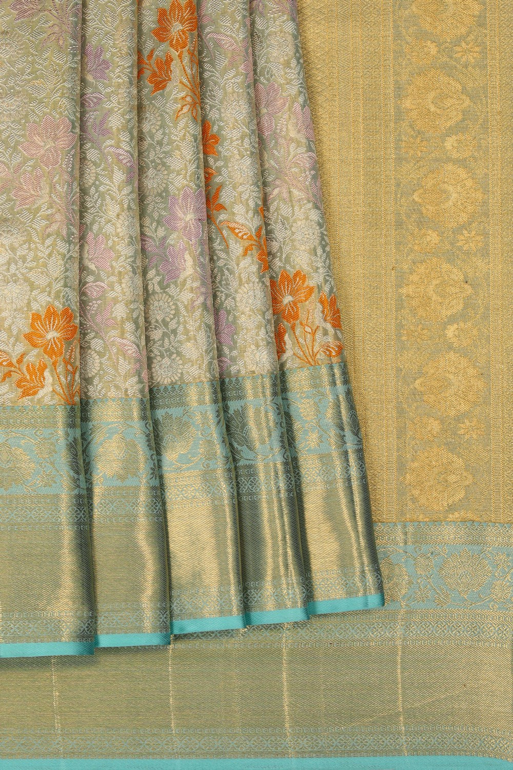 Image of Kanchipattu Tissue Brocade Saree