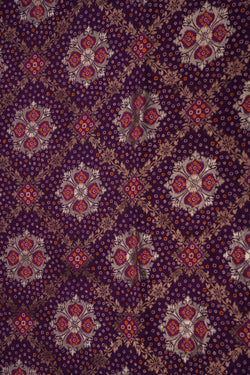 Image of A beautiful blend of floral and Bandhani print