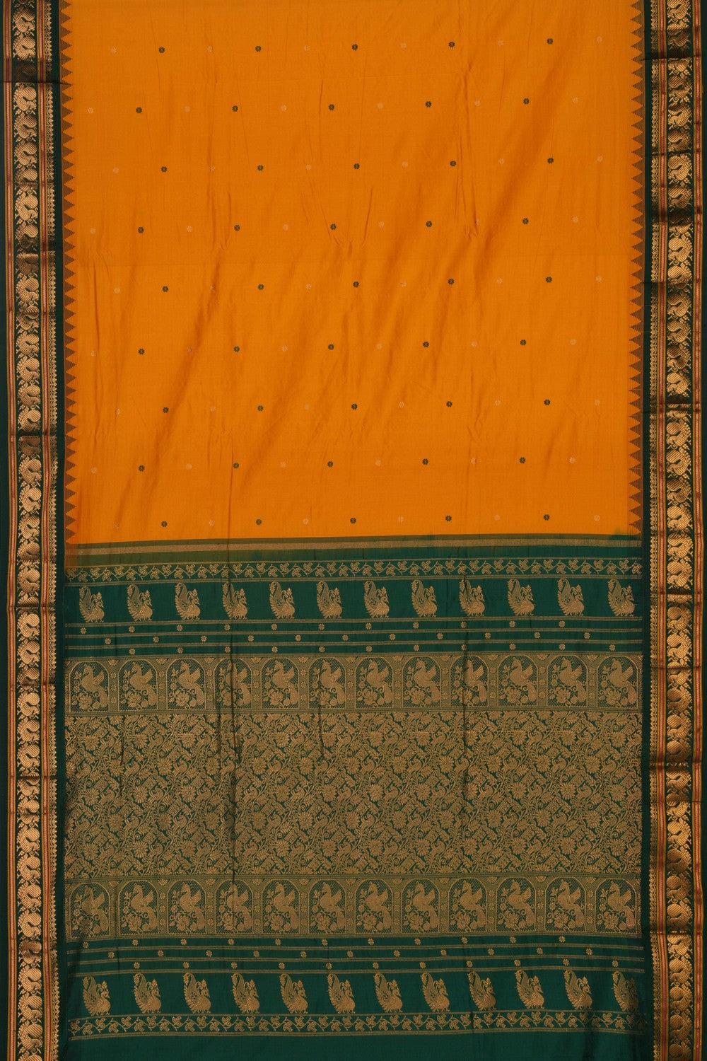 Narayanpet Silk Yellow Saree