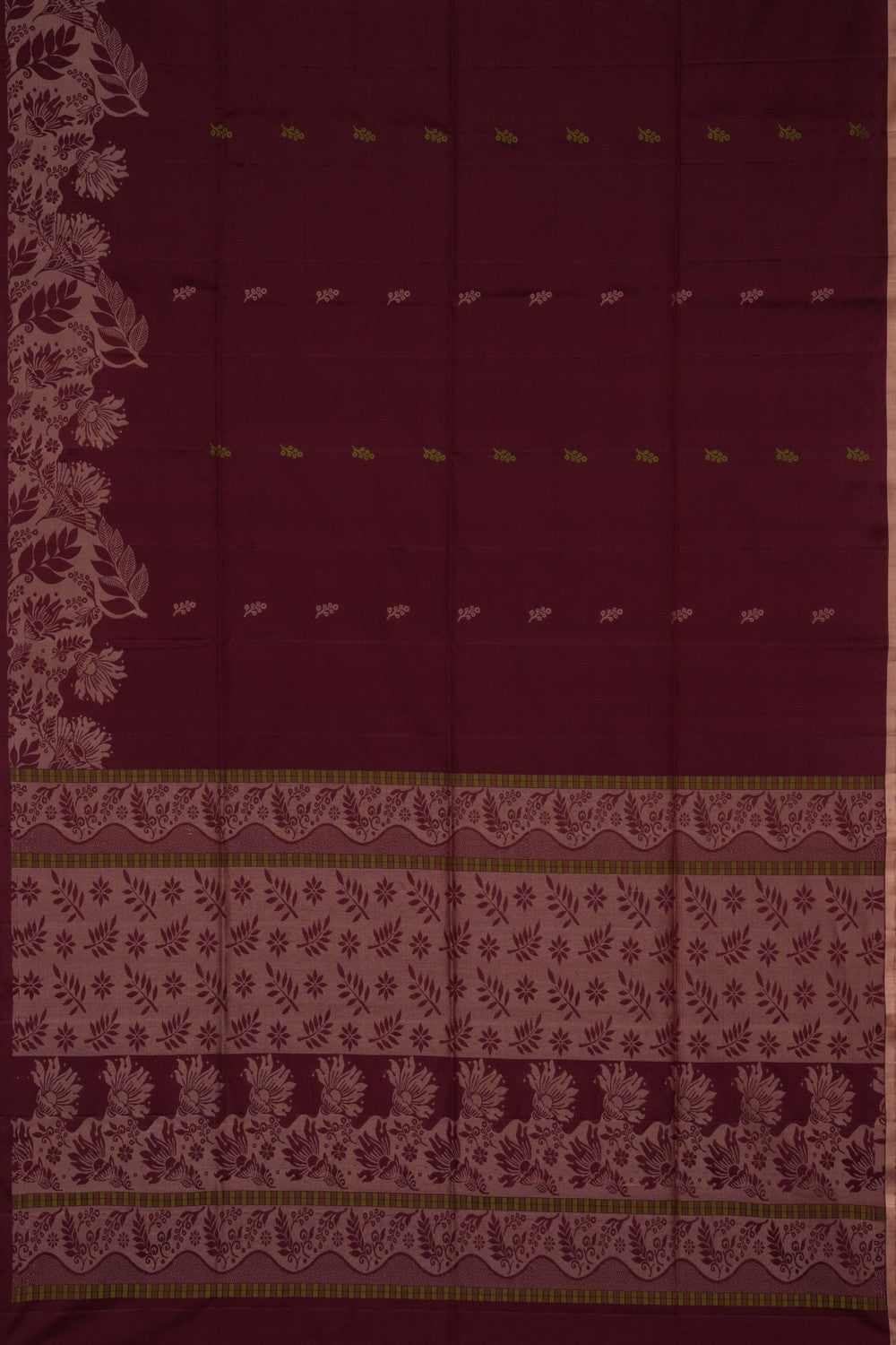 South Silk Maroon Saree