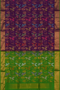 Image of Uppada Silk Purple Saree