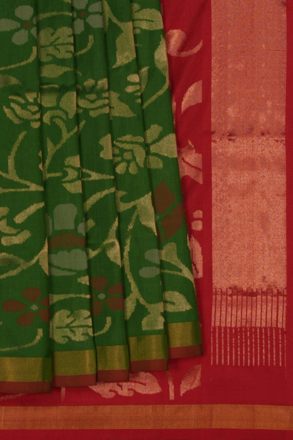 Image of Uppada Silk Green Saree